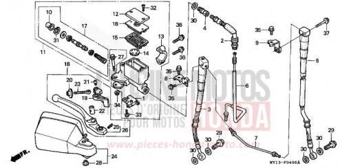 FR. BRAKE MASTER CYLINDER XRV750S de 1995
